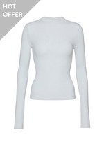 fine jersey long sleeve T shirt / sage | rihka