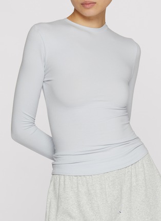 Figure View - Click To Enlarge - SKIMS - Cotton Jersey Long Sleeve T-shirt