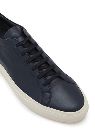 Detail View - Click To Enlarge - COMMON PROJECTS - Summer Achilles Leather Men's Sneakers