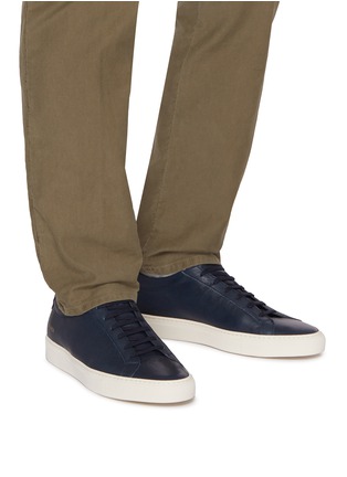 Figure View - Click To Enlarge - COMMON PROJECTS - Summer Achilles Leather Men's Sneakers