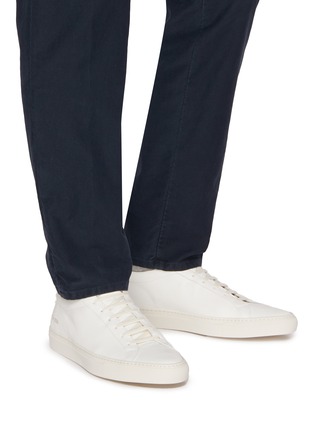 Figure View - Click To Enlarge - COMMON PROJECTS - Summer Achilles Leather Men's Sneakers