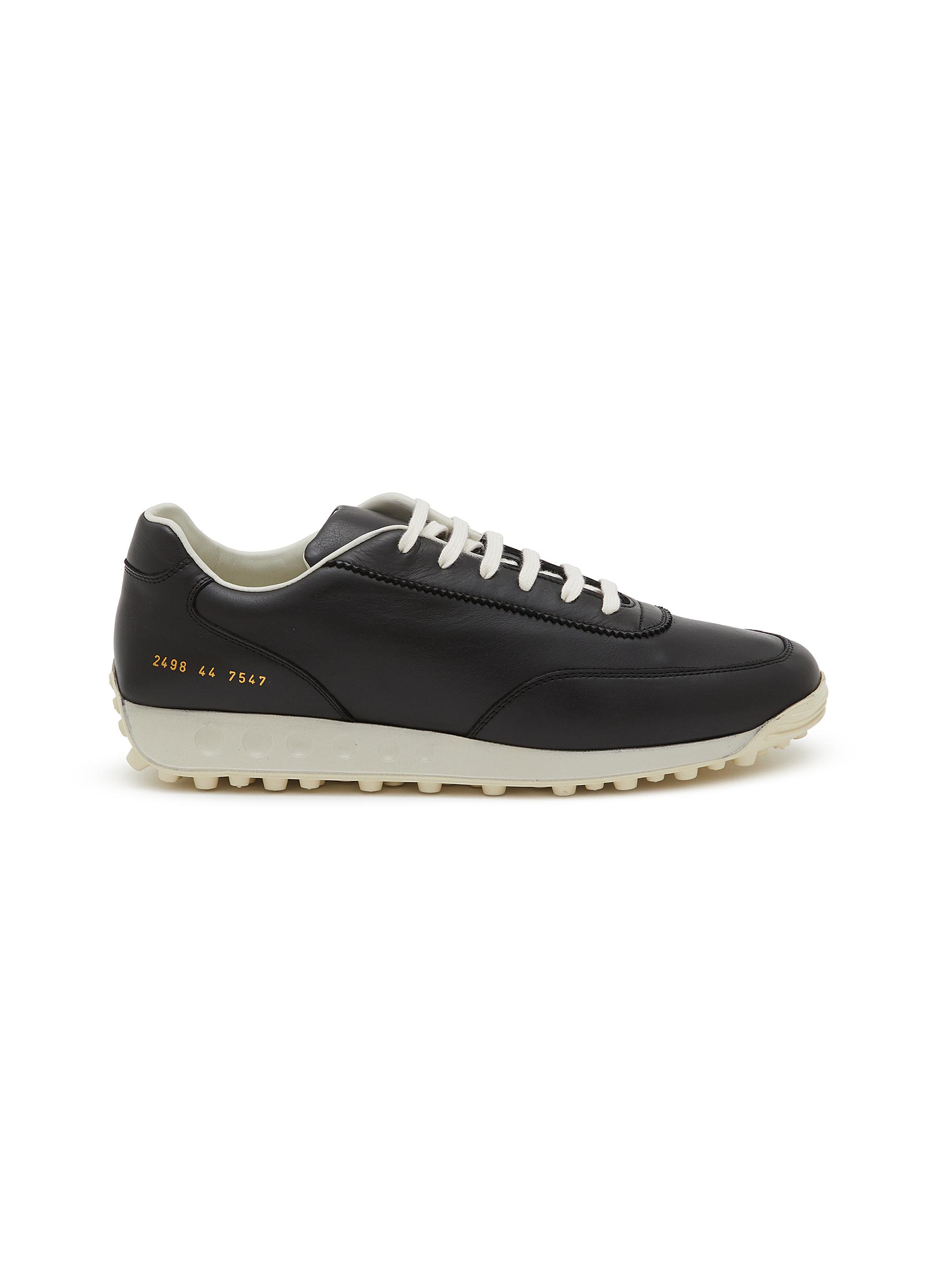 【関税込み】Common Projects ブラック New Track スニーカー COMMON PROJECTS | New Traack Leather Men's Sneakers | Men