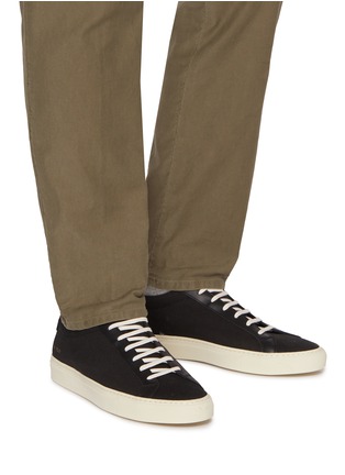 Figure View - Click To Enlarge - COMMON PROJECTS - Achilles Canvas Men's Sneakers