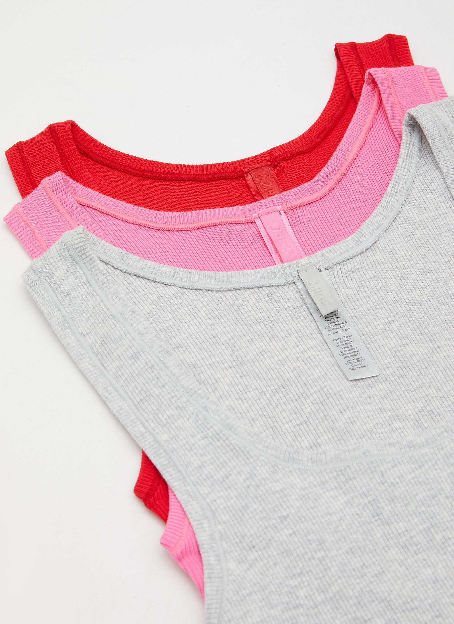 Cotton Rib Tank — Set Of 3 - Thumbnail 2