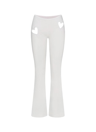 Main View - Click To Enlarge - SKIMS - Cotton Jersey Heart Flare Leggings