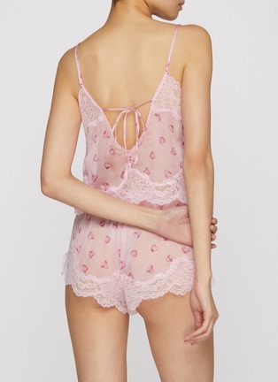 Front View - Click To Enlarge - SKIMS - Skims' Romance Silk Lace Cami and Short Set