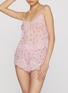 Figure View - Click To Enlarge - SKIMS - Skims' Romance Silk Lace Cami and Short Set