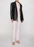 Back View - Click To Enlarge - SKIMS - Cotton Jersey Heart Flare Leggings