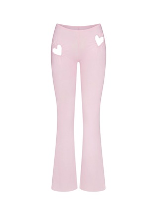 Main View - Click To Enlarge - SKIMS - Cotton Jersey Heart Flare Leggings