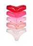 Main View - Click To Enlarge - SKIMS - Fits Everybody Lace Dipped Thong Pack — Set of 5