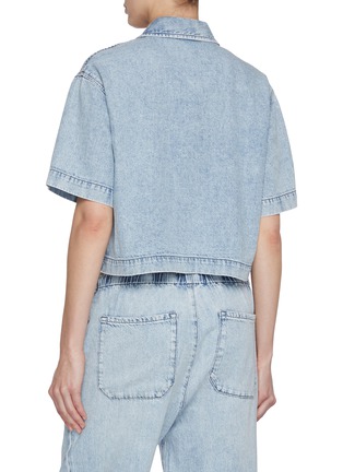 Back View - Click To Enlarge - RAG & BONE - Abby Ultra Featherweight Light Wash Shirt