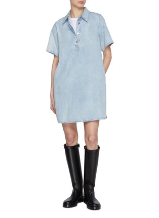 Figure View - Click To Enlarge - RAG & BONE - Jocelyn Ultra Featherweight Light Wash Dress