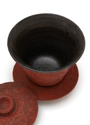 Detail View - Click To Enlarge - TOKI NASHIKI - Red Chinese Tureen Tea Cup