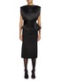 Main View - Click To Enlarge - GIA STUDIOS - GInko Obi Belt Satin Dress