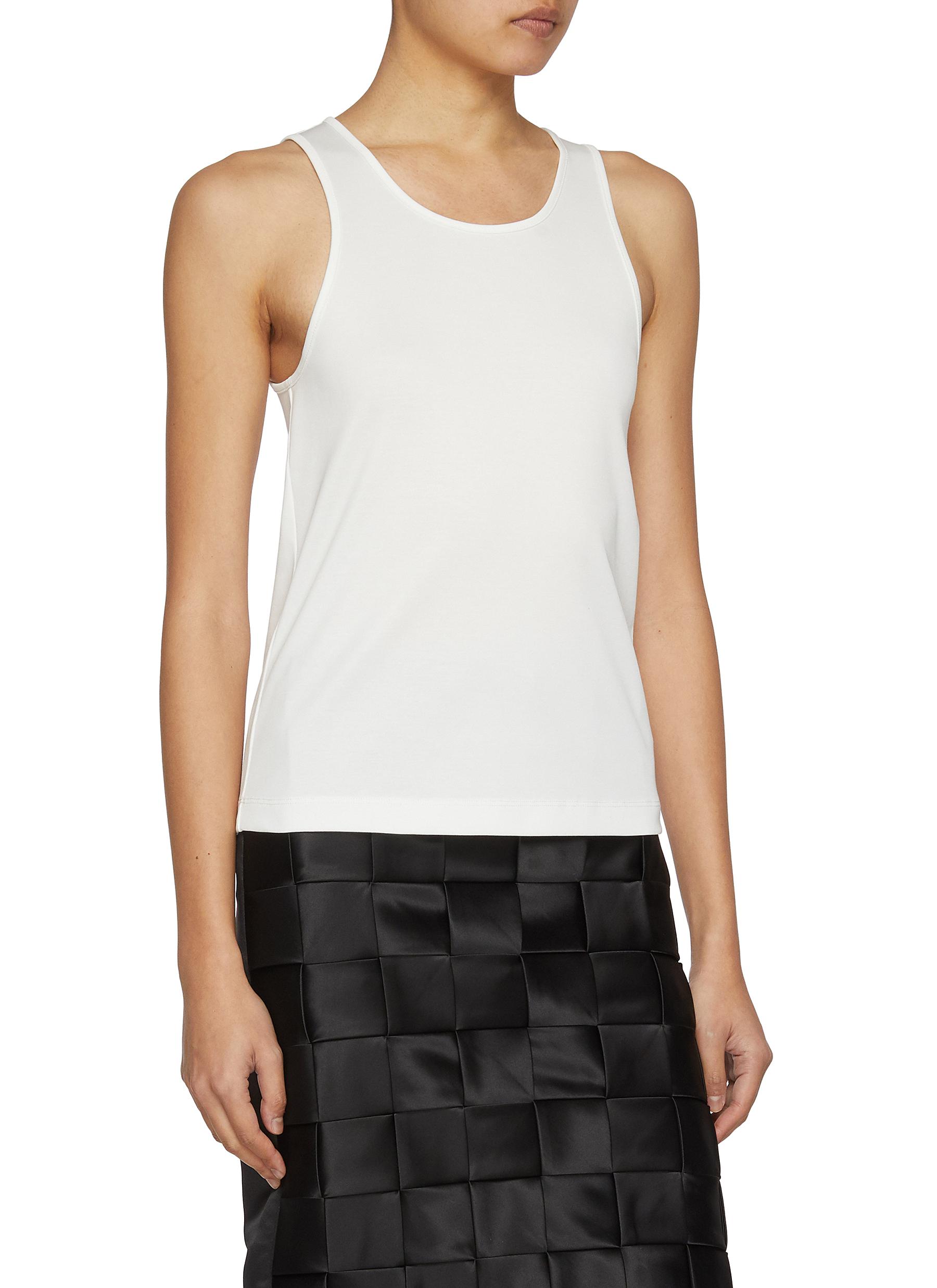 Maru Layered Cotton Tank Top - Thumbnail 4