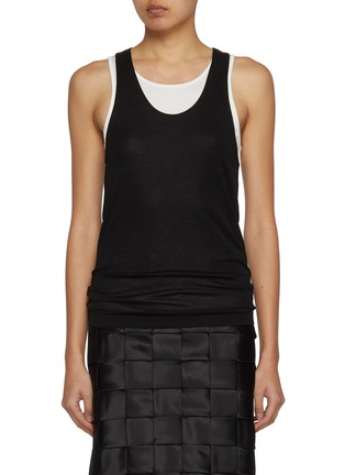 Main View - Click To Enlarge - GIA STUDIOS - Maru Layered Cotton Tank Top