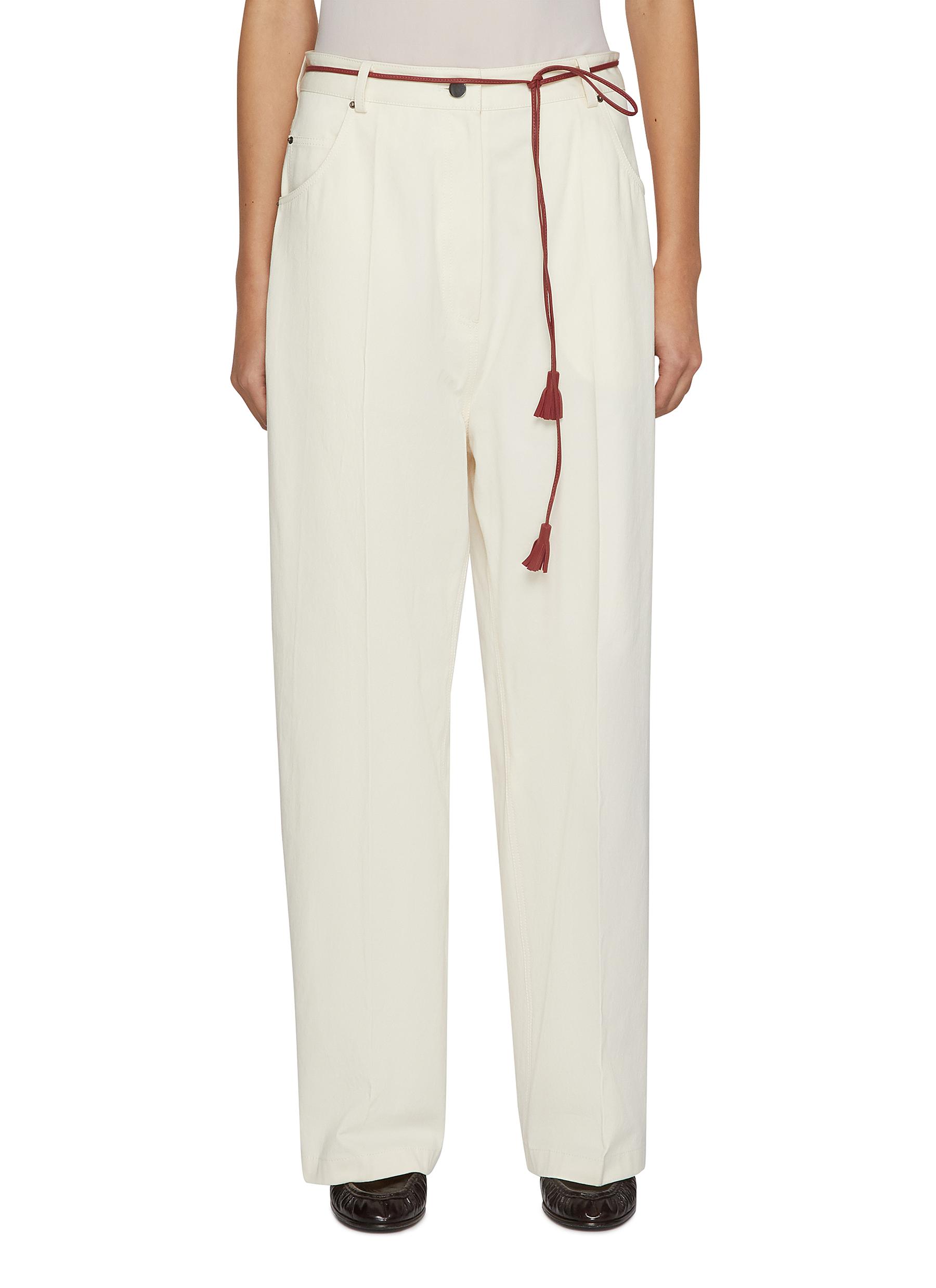 Timmy Rope Belt Light Wash Baggy Jeans