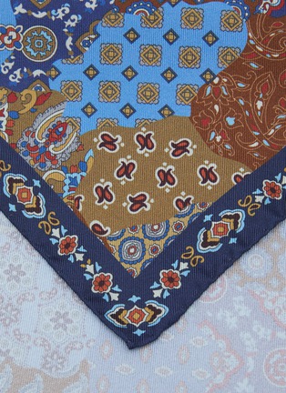 Detail View - Click To Enlarge - ETON  - Patchwork Silk Pocket Square