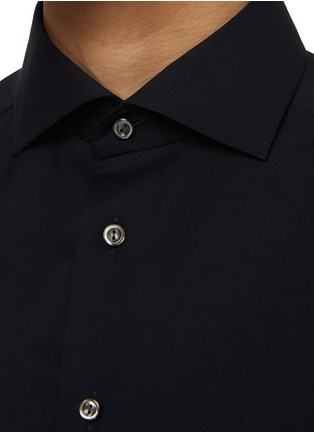  - ETON  - Cutaway Collar Wool Cashmere Shirt