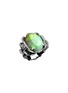 Main View - Click To Enlarge - MING SONG HAUTE JOAILLERIE - Lotus Opal Diamond 14K Black Gold Ring — HK 13