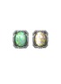 Main View - Click To Enlarge - MING SONG HAUTE JOAILLERIE - Lotus Opal Diamond 14K White Gold Stud Earrings
