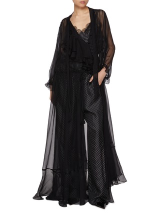 Figure View - Click To Enlarge - SHARON WAUCHOB - Sevi Ruffle Silk Dress