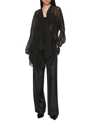 Figure View - Click To Enlarge - SHARON WAUCHOB - Lee Sheer Silk Shirt