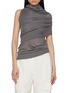 Main View - Click To Enlarge - SHARON WAUCHOB - Rachel Asymmetrical Draped Silk Knit Top