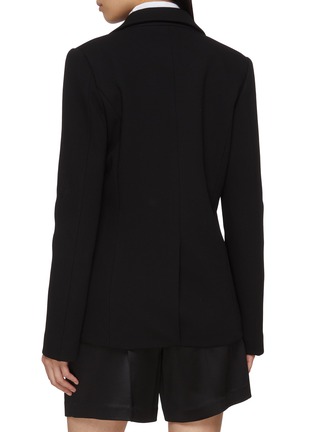 Back View - Click To Enlarge - SHARON WAUCHOB - Mat Tuxedo Wool Blazer