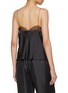 Back View - Click To Enlarge - SHARON WAUCHOB - Capucines Polka Dot Lace Trim Silk Camisole