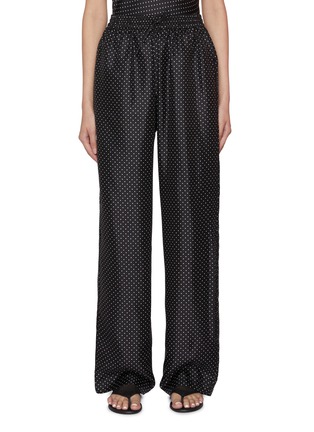 Main View - Click To Enlarge - SHARON WAUCHOB - Tuileries Polka Dot Silk Pants