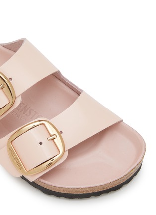 Detail View - Click To Enlarge - BIRKENSTOCK - Arizona Big Buckle High Shine Leather Sandals