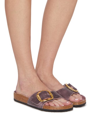 Figure View - Click To Enlarge - BIRKENSTOCK - Madrid Big Buckle Suede Sandals