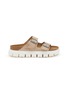 Main View - Click To Enlarge - BIRKENSTOCK - Arizona Chunky Suede Flatform Sandals