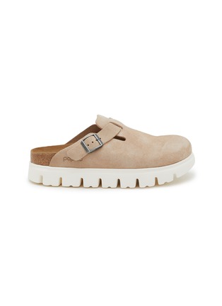 Main View - Click To Enlarge - BIRKENSTOCK - Boston Chunky Suede Flatform Mules