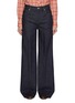 Main View - Click To Enlarge - BOTTEGA VENETA - Intrecciato Patch Wide Leg Palazzo Jeans