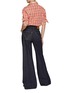 Figure View - Click To Enlarge - BOTTEGA VENETA - Intrecciato Patch Wide Leg Palazzo Jeans