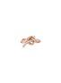 Main View - Click To Enlarge - YICI ZHAO ART & JEWELS - Y Knot Diamond 18K Rose Gold Ring — HK 13