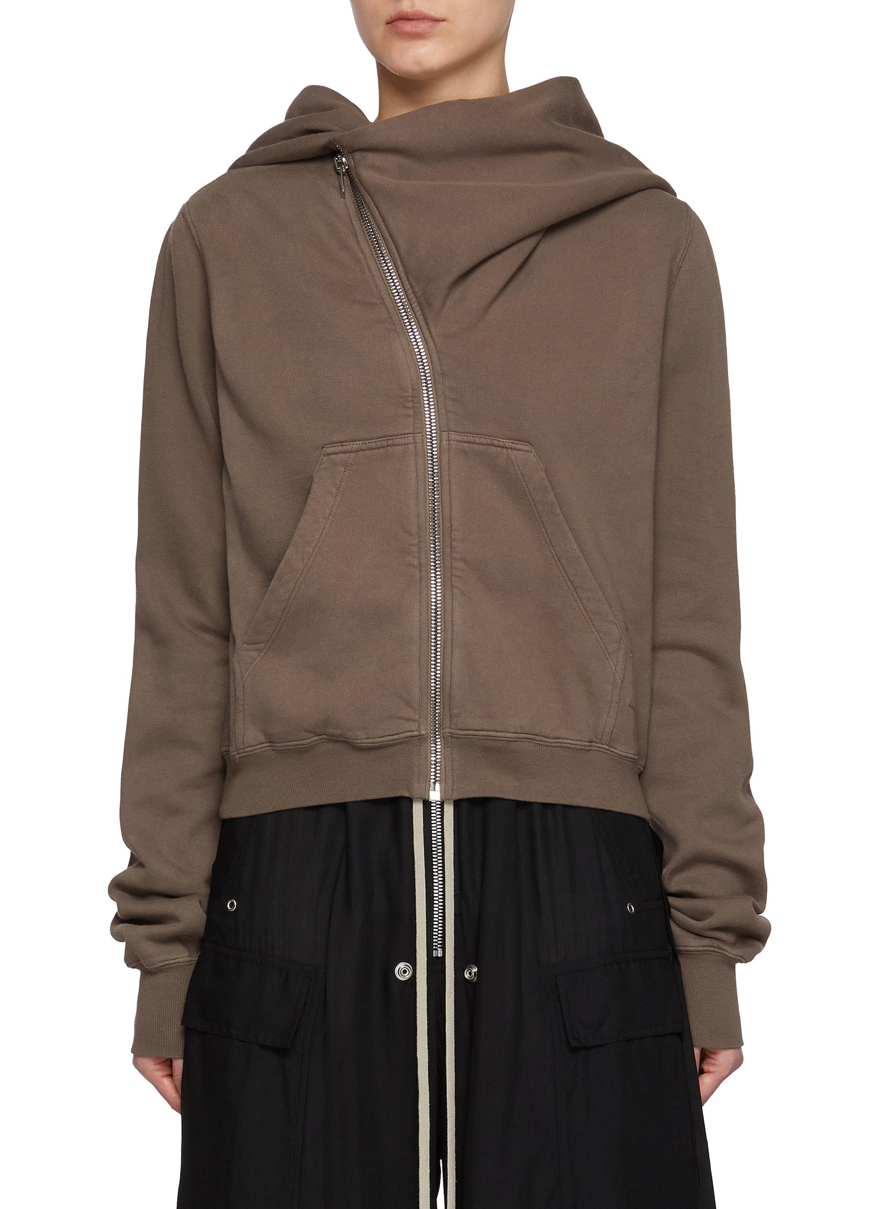 RICK OWENS DRKSHDW | Asymmetrical Cotton Mountain Hoodie RICK OWENS DRKSHDW | Asymmetrical Cotton Mountain Hoodie