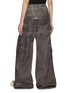 Back View - Click To Enlarge - RICK OWENS DRKSHDW - Belas Double Cargo Crispy Cotton Blend Wide Leg Pants