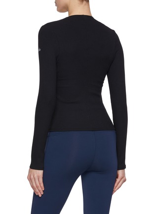 Back View - Click To Enlarge - ALO YOGA - Ribbed Mesmerize Long Sleeve Top