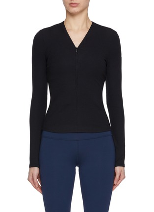 Main View - Click To Enlarge - ALO YOGA - Ribbed Mesmerize Long Sleeve Top