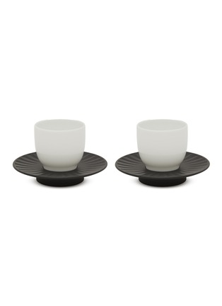 Main View - Click To Enlarge - SHANG XIA - Mini Porcelain Cup and Inkstone Saucer Set