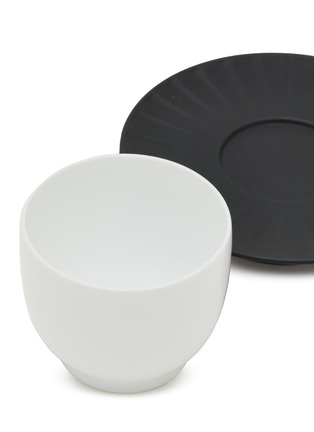  - SHANG XIA - Porcelain Cup and Inkstone Saucer — Set of 2