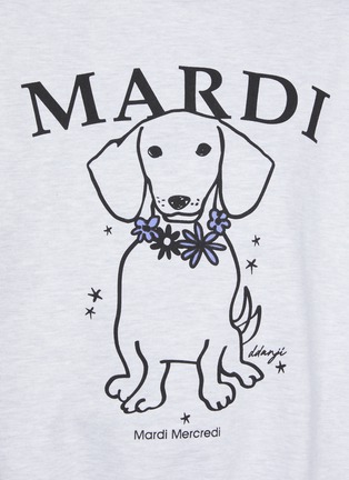  - MARDI MERCREDI - Swing The Tail Ddanji Flower Necklace Cotton Sweater