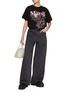 Figure View - Click To Enlarge - MARDI MERCREDI - Triple Flower Cotton T-Shirt