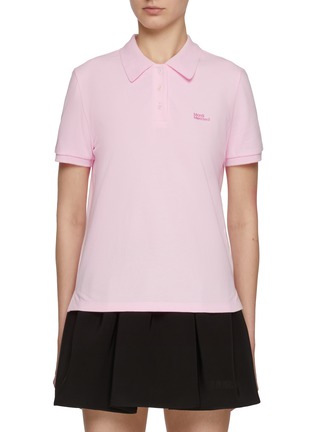 Main View - Click To Enlarge - MARDI MERCREDI - Embroidered Logo Cotton Polo Shirt