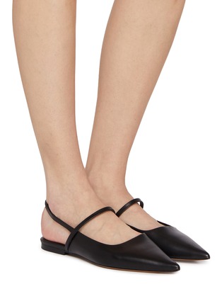 Figure View - Click To Enlarge - EQUIL - Glasgow Single Band Leather Slingback Flats