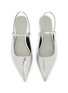 Detail View - Click To Enlarge - EQUIL - Glasgow Single Band Metallic Leather Slingback Flats