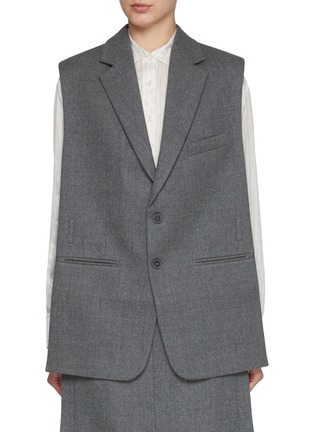 Main View - Click To Enlarge - BETTTER - Andes Single Breasted Sleeveless Blazer